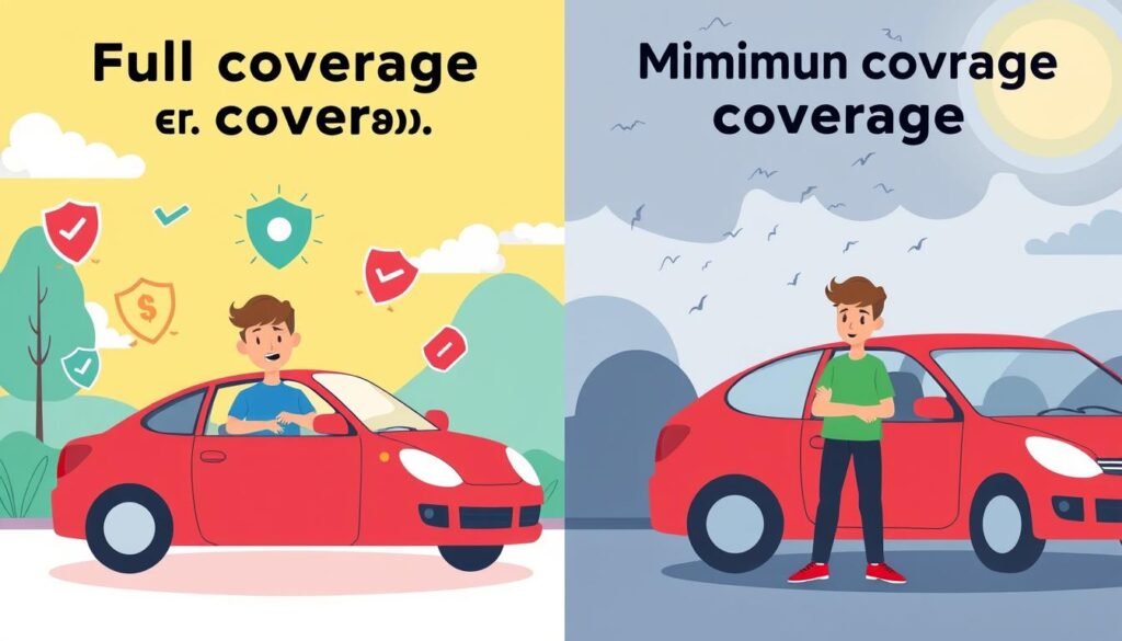 full coverage vs minimum coverage car insurance