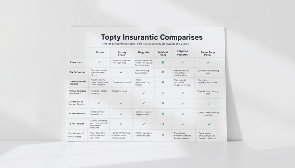 top pet insurance providers comparison chart