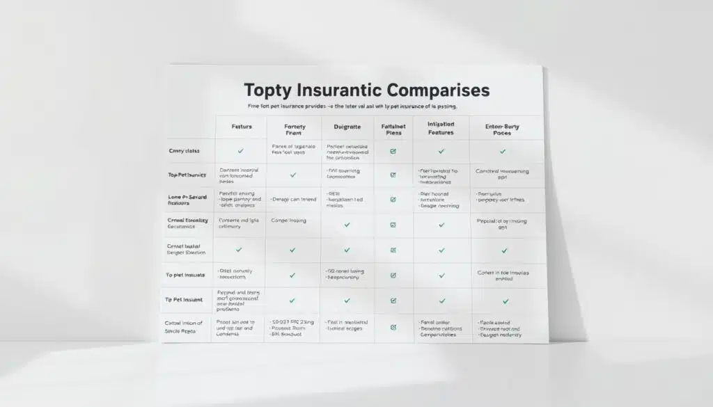top pet insurance providers comparison chart