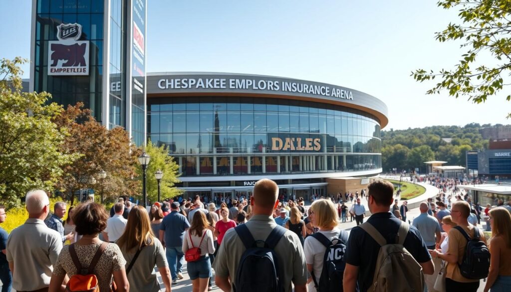 first-time visitors chesapeake employers insurance arena